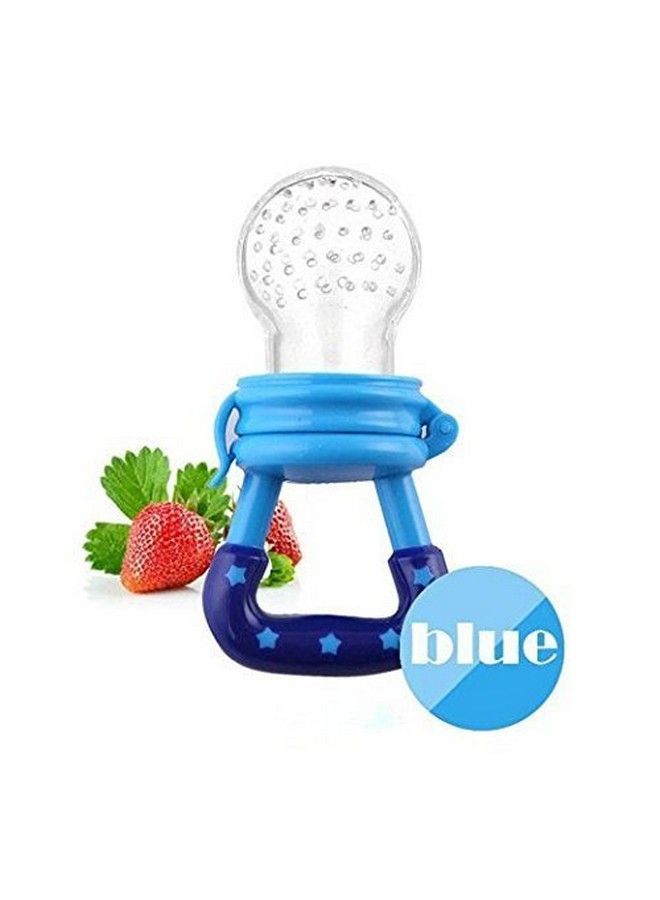 Tinny Tots Baby Pacifier Food Feeder Silicone Fresh Fruit Vegetable Teething Nibbler Feeding Pacifier Bpafree; Selfsoothing Fruit Toy For Toddlers Infants(4 Months+) (Blue Pack Of 1) - Image 3