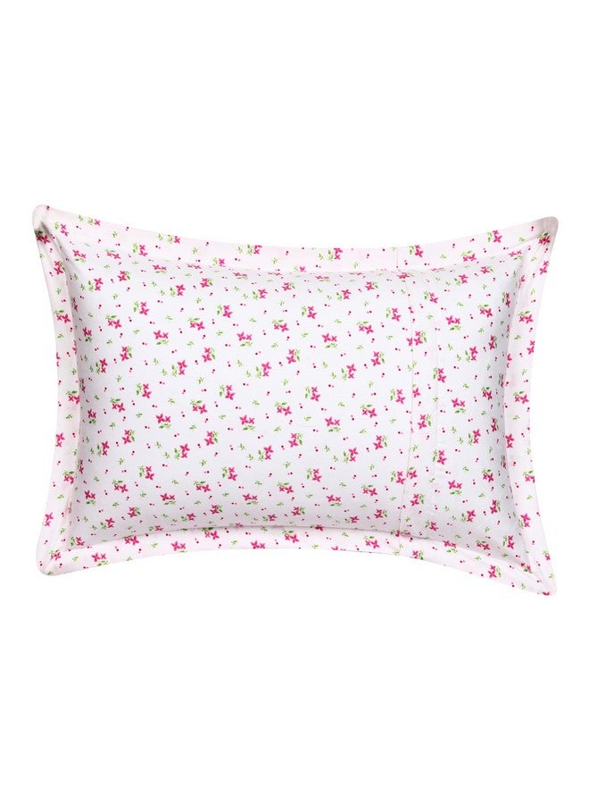 HOUSE FOX Zipper Cotton Pillow Covers/Cases/Protectors (NOT Pillow) Set of 2 Pair Or 4 Pcs,Size -18x28inch with Zip/Chain (Standard, Pink Blue Flower) - Image 3