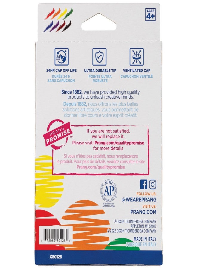 برانج أقلام تلوين فنية كلاسيكية من برانغ، برأس مدبب، ألوان متنوعة، 8 قطع - Image 2