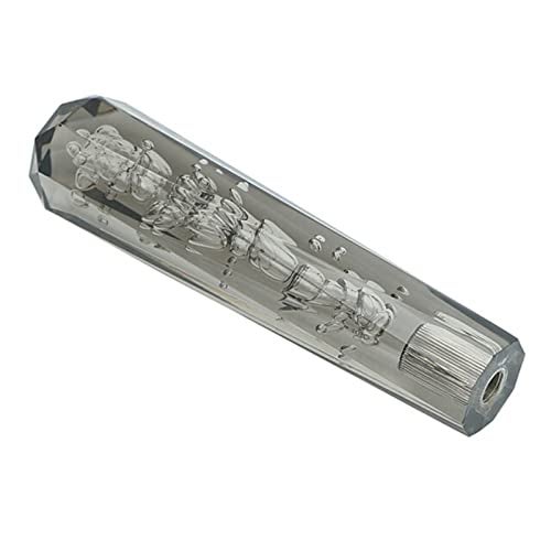 Torcarvh Gear Shift Knob Crystal Diamond Automatic Gear Shift Knob Car Luminous Modified Bollard Head Fit for Most Automatic Manual Vehicles Gray 300 mm118 inch - Image 1