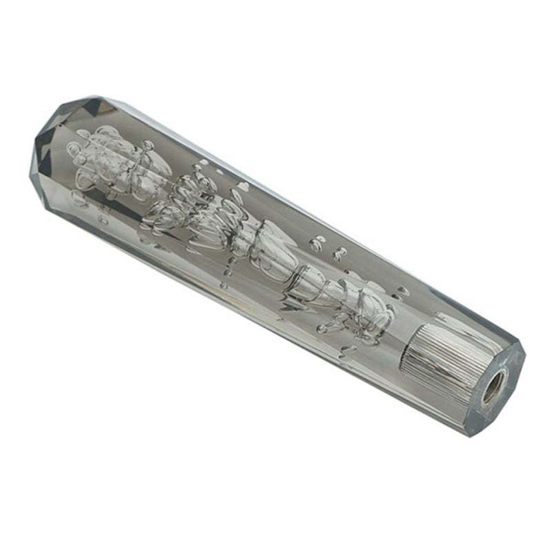 Torcarvh Gear Shift Knob Crystal Diamond Automatic Gear Shift Knob Car Luminous Modified Bollard Head Fit for Most Automatic Manual Vehicles Gray 300 mm118 inch - Image 2
