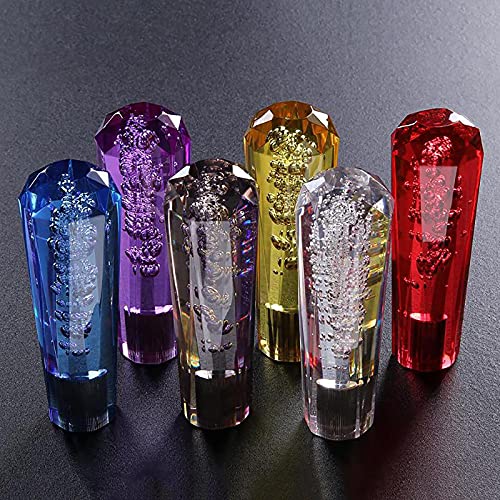 Torcarvh Gear Shift Knob Crystal Diamond Automatic Gear Shift Knob Car Luminous Modified Bollard Head Fit for Most Automatic Manual Vehicles Gray 300 mm118 inch - Image 3