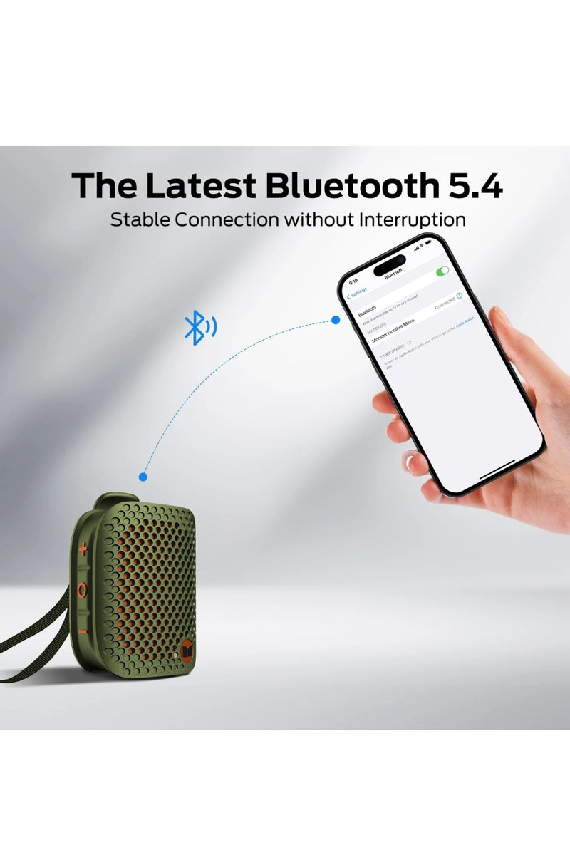 Monster M3 Wearable Portable  Magnetic Speaker Clip-on Bluetooth Speaker TWS Stereo Broadcast Portable Speaker - Image 2