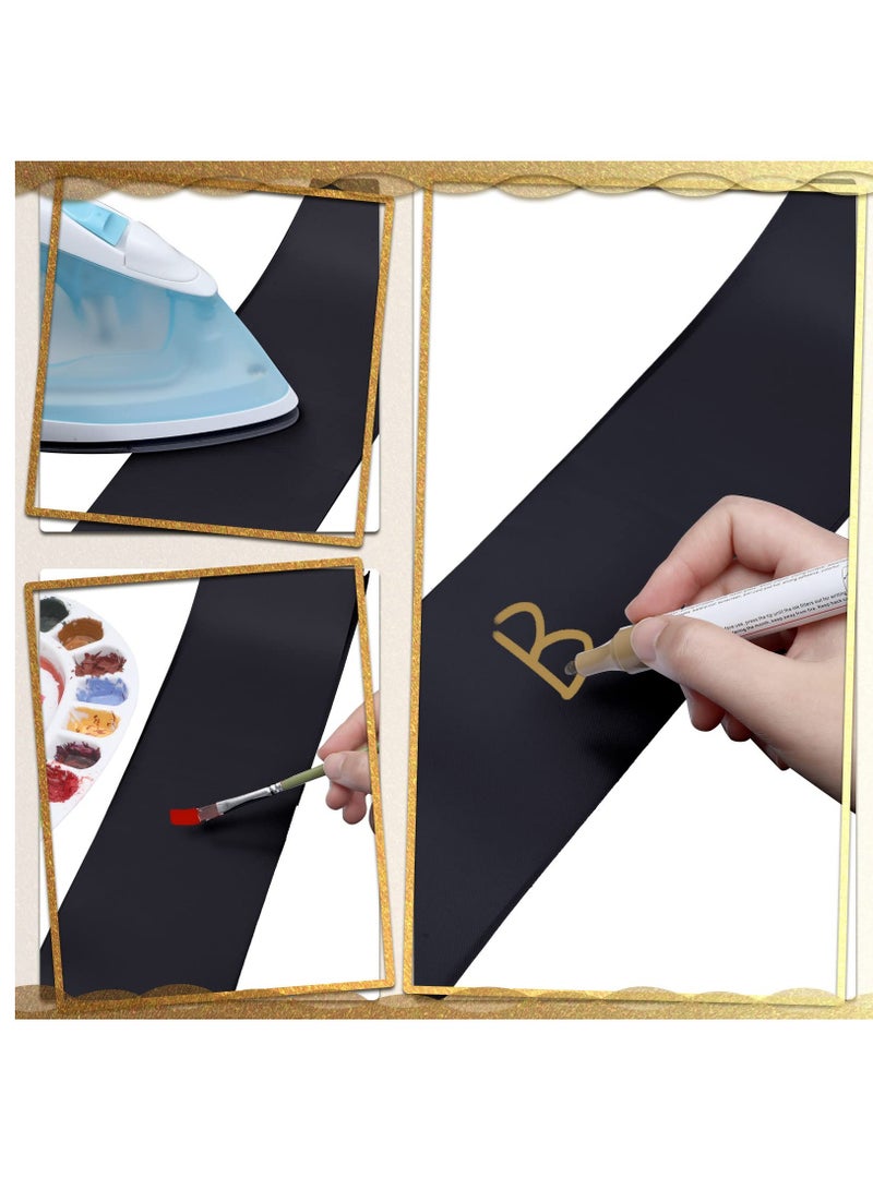 إكسفور 36 قطعة من وشاح الساتان الفارغ للمسابقات 2024 أوشاح لتزيين حفلات الزفاف وأعياد الميلاد وحفلات العودة للوطن وحفلات التخرج - Image 3