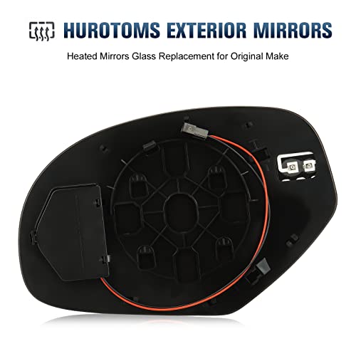 Hurotoms Driver Left & Passenger Right Mirror Glass Compatible with Chevy Silverado 1500 2500HD 3500HD | Suburban 1500 2500 3500 | Tahoe 07-13 & for GMC Sierra 1500 2500HD 3500HD 07-13 with Heated - Image 5