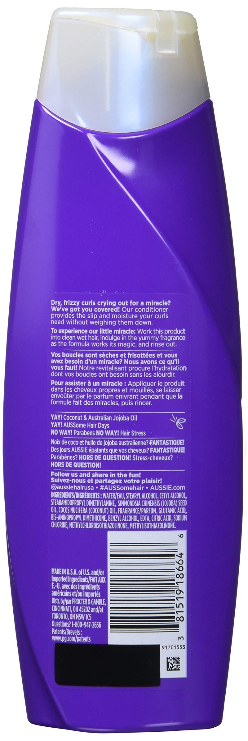 Aussie Miracle Curls Conditioner, 12.1 Ounce (Pack of 6) - Image 2