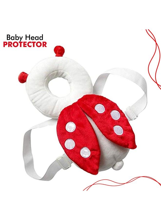 DaKos Baby Toddlers Head Protector For Baby Walkers (Age 415 Months)�Beetle (Red & White) - Image 5