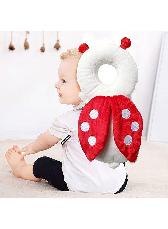 DaKos Baby Toddlers Head Protector For Baby Walkers (Age 415 Months)�Beetle (Red & White) - Image 3