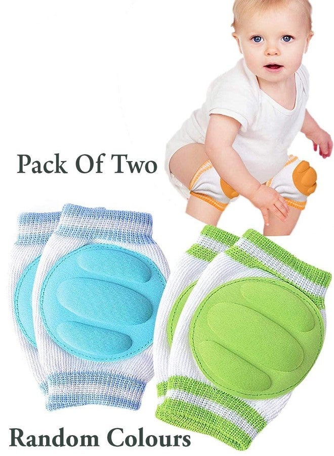 REIL RAID 2 Pair Baby Knee and Elbow pad Baby Crawling Elbow pad Baby Leg Warmer Baby Kneecap (Multi Color) ((Lining)) - Image 5