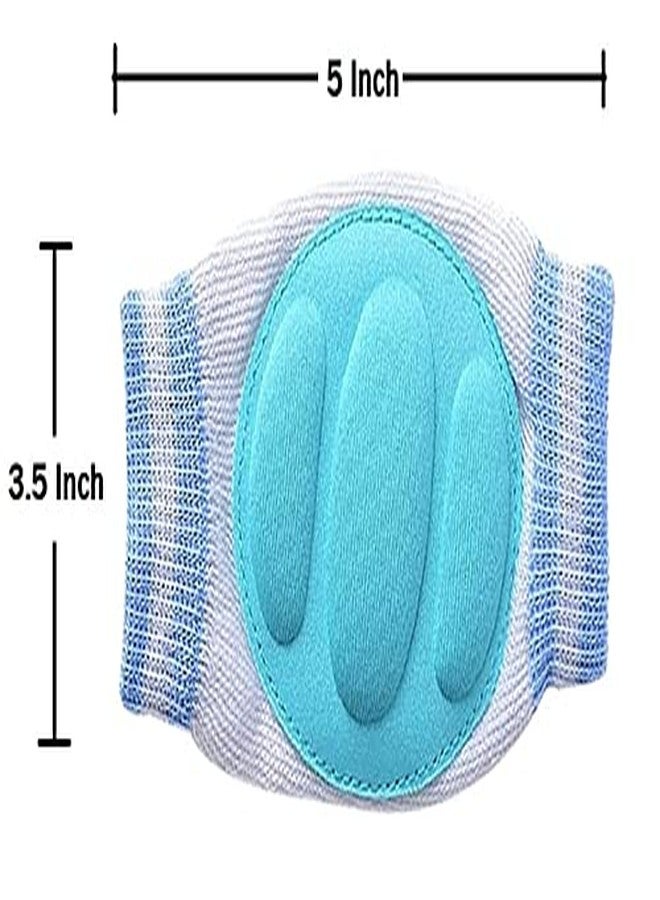 REIL RAID 2 Pair Baby Knee and Elbow pad Baby Crawling Elbow pad Baby Leg Warmer Baby Kneecap (Multi Color) ((Lining)) - Image 4