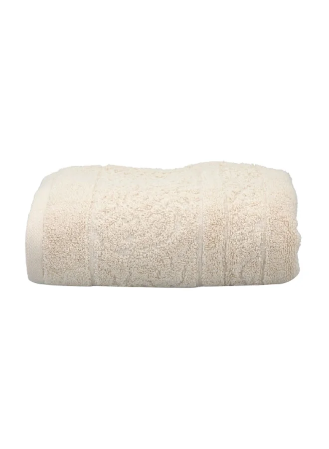 Cannon Highly Absorbent and Quick Drying Jacquard Hand Towel Cream 50 x 100 cm CN JE50X100-GREY