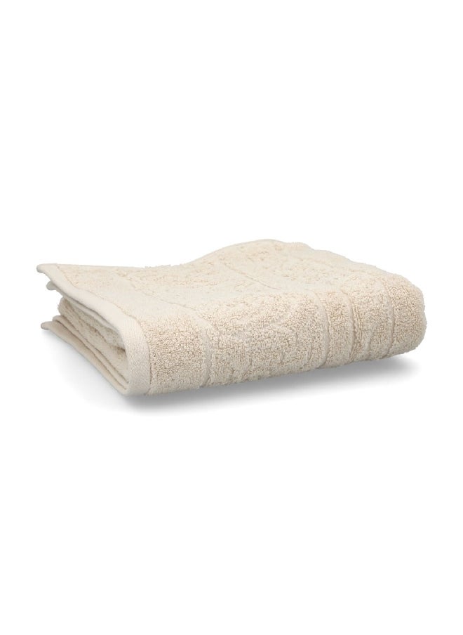 Cannon - Highly Absorbent and Quick Drying Jacquard Hand Towel Cream 50 x 100 cm CN JE50X100-GREY - Image 1