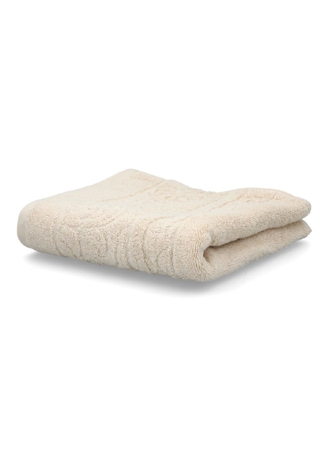 Cannon - Highly Absorbent and Quick Drying Jacquard Hand Towel Cream 50 x 100 cm CN JE50X100-GREY - Image 1