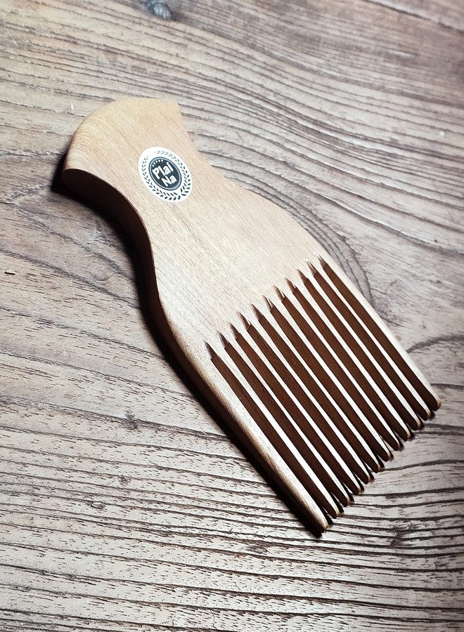 Plai Na Wooden Afro Pick Comb for Natural Black Hair - No Snags, No Static, No Tangle for Women and Men - Image 4