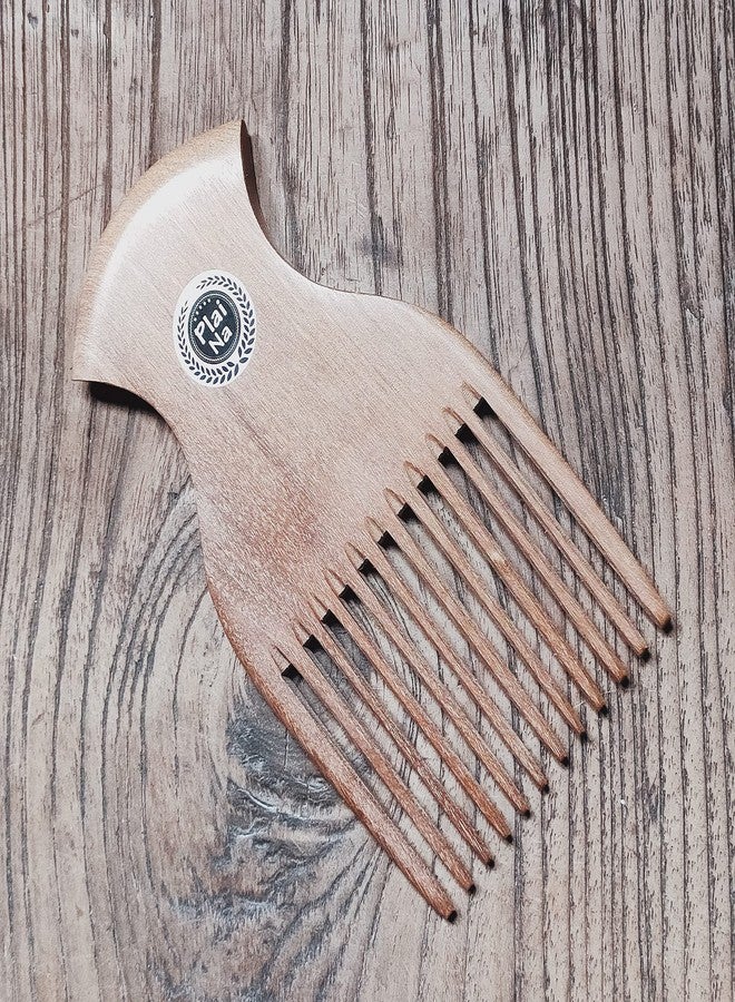 Plai Na Wooden Afro Pick Comb for Natural Black Hair - No Snags, No Static, No Tangle for Women and Men - Image 5