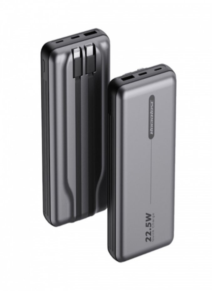 ROCKROSE ROCKROSE RRPB35GR POWERADE 10 NEO 10000mAh 22.5W Quick Charge Power Bank -Grey  - Image 1