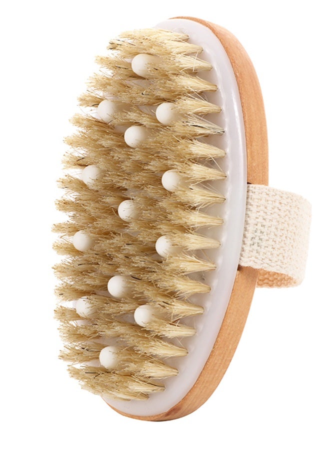 Beauenty Dry and Bath Body Brush Reduce Cellulite Dry Brush for Cellulite and Lymphatic Drainage  Exfoliating Brush with Soft Massage Nodules  Shower Brush Body Scrubber - Image 1
