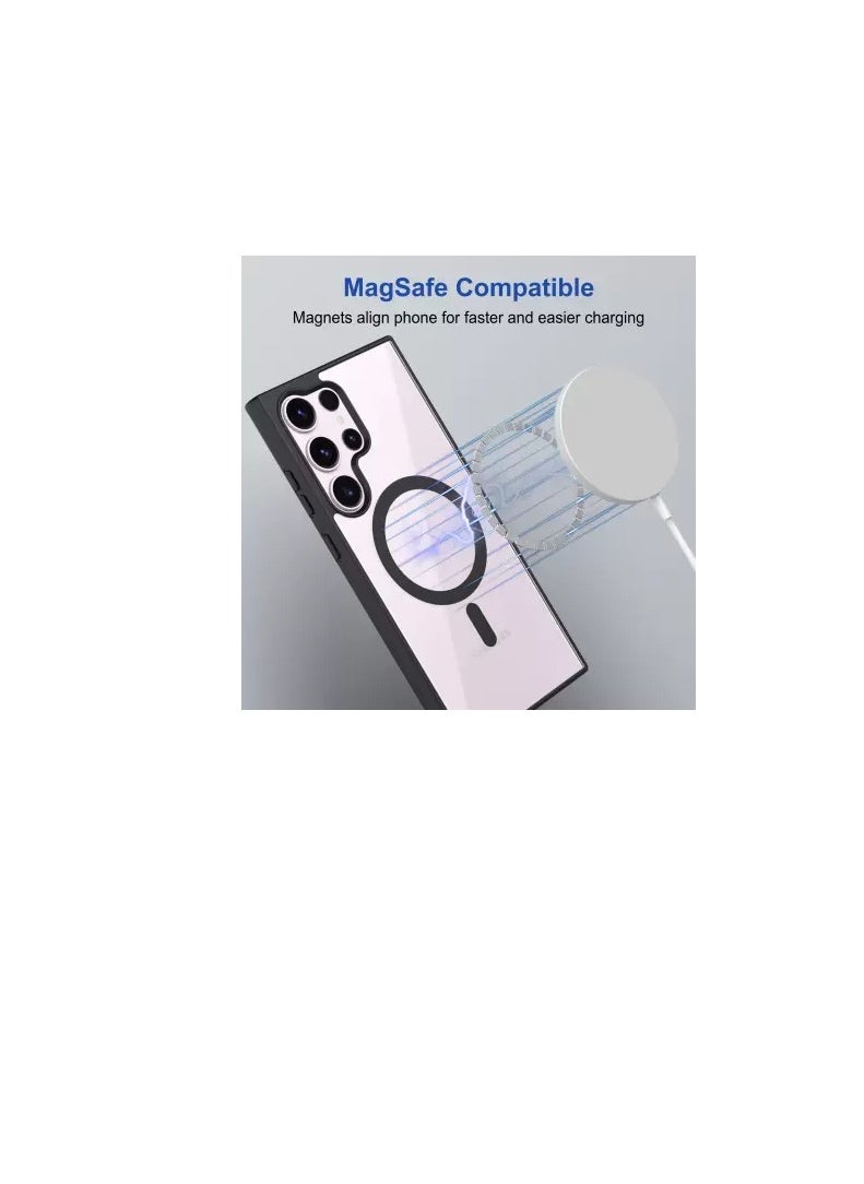 Generic Case Magnetic Crystal Clear for Samsung Galaxy S24 Ultra Case Magsafe [Not Yellowing] [Military Protection] [No.1 Strong Magnets] Slim Phone Case Thin Cover  - Image 2