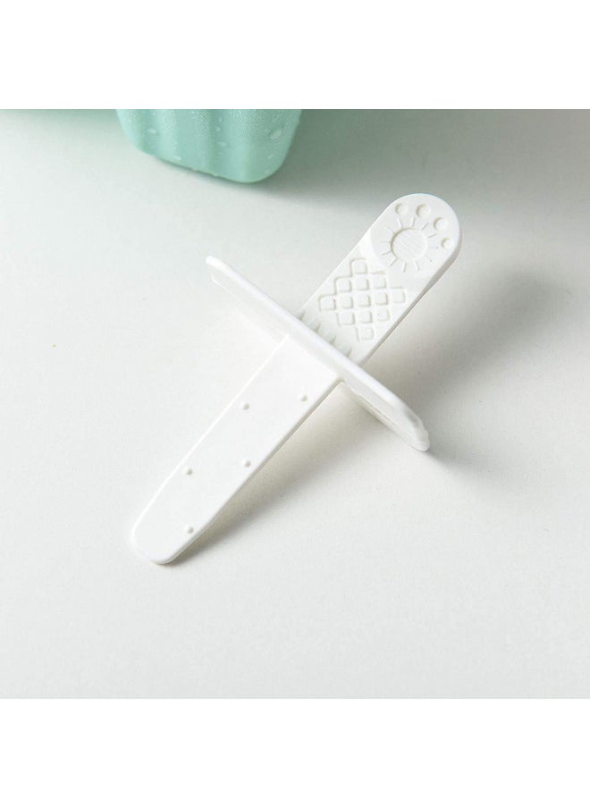 Popsicle MouldPopsicle Maker Popsicle Molds 6 Pieces Silicone Ice Pop Molds BPA Free Popsicle Mold Reusable Easy Release Ice Pop Make (Blue)