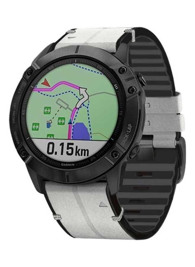 NIBEMINENT Replacement Strap Band For Garmin Fenix 6X Light Grey - Image 3