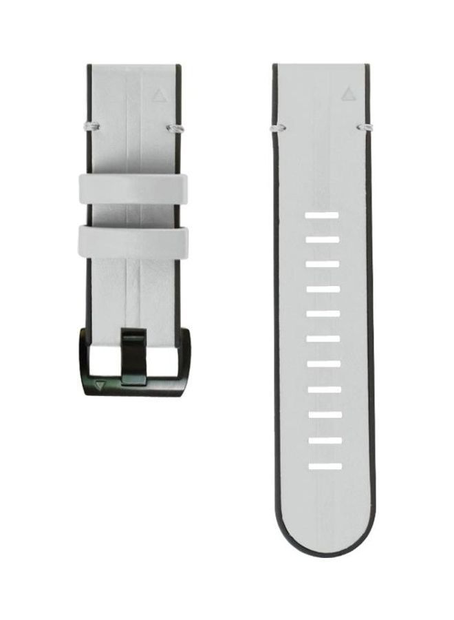 NIBEMINENT Replacement Strap Band For Garmin Fenix 6X Light Grey - Image 2