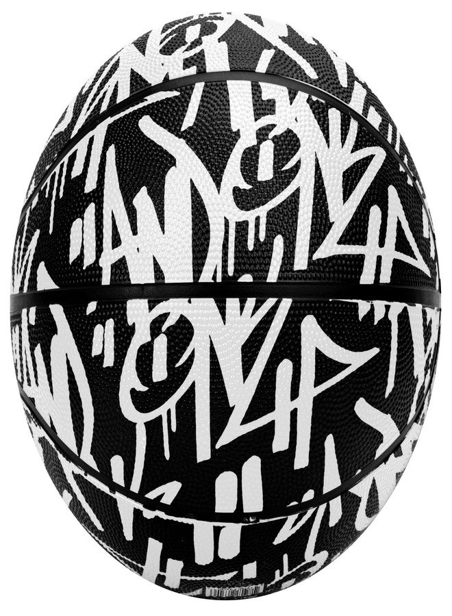 AND1 Fantom Graffiti Rubber Basketball: Official Regulation Size 7 (29.5 inches) Rubber Basketball - Deep Channel Construction Streetball, Made for Indoor Outdoor - Image 1