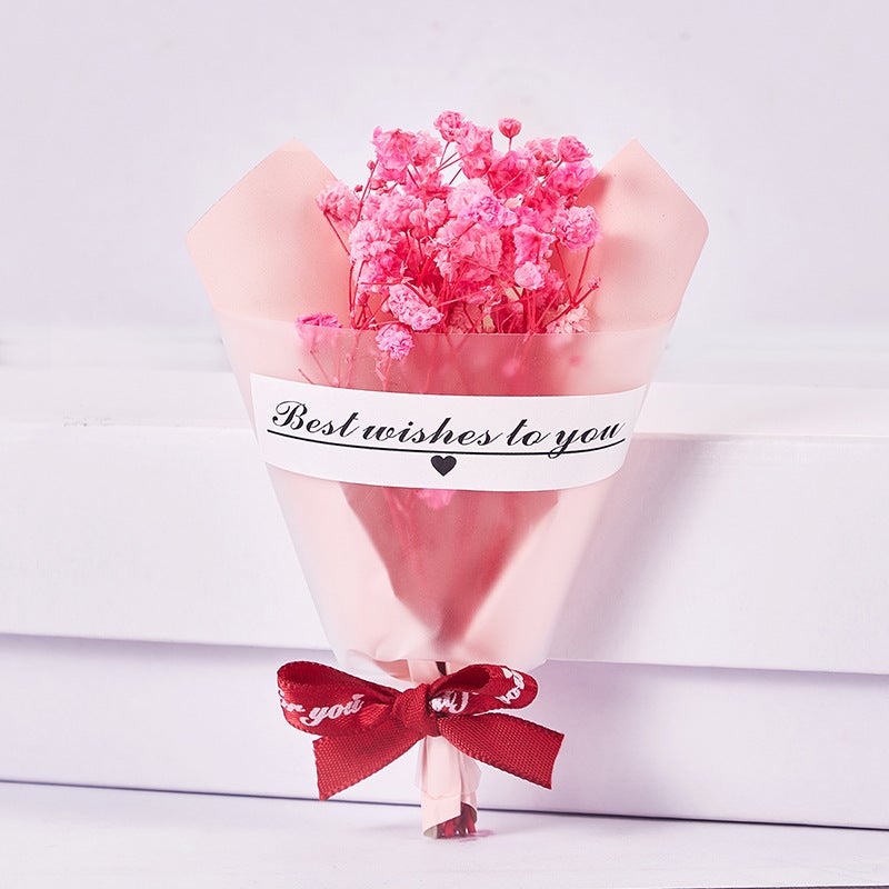 Preserved Flower Dried Flower Bouquet, High-End Jewelry, Chocolate Cosmetics, Clothing, Versatile Baby'S Breath Mini Bouquet - Image 1