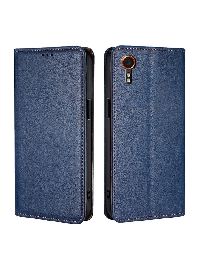 S-TOP Case For Samsung Galaxy Xcover 7 5G Gloss Oil Solid Color Magnetic Leather Phone Case - Image 1