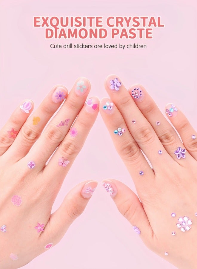 GROIC Kids Stickers,Design Kit with Art Stickers & Makeup Craft Kits for Girls Kids,Self Adhesive Decor,Art Activity Set,Girls Dress Up Toys  - Image 2