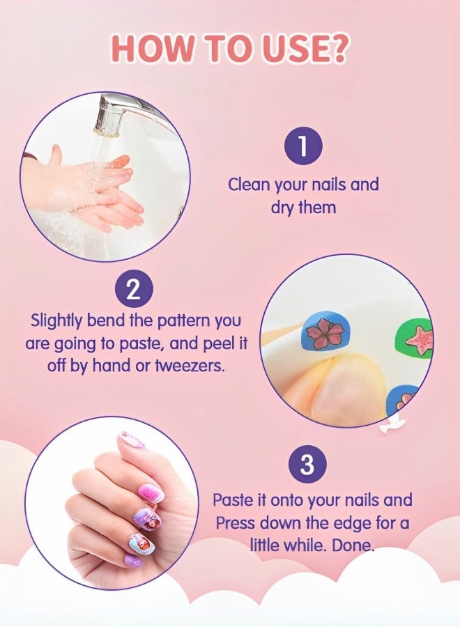 GROIC Kids Stickers,Design Kit with Art Stickers & Makeup Craft Kits for Girls Kids,Self Adhesive Decor,Art Activity Set,Girls Dress Up Toys  - Image 4