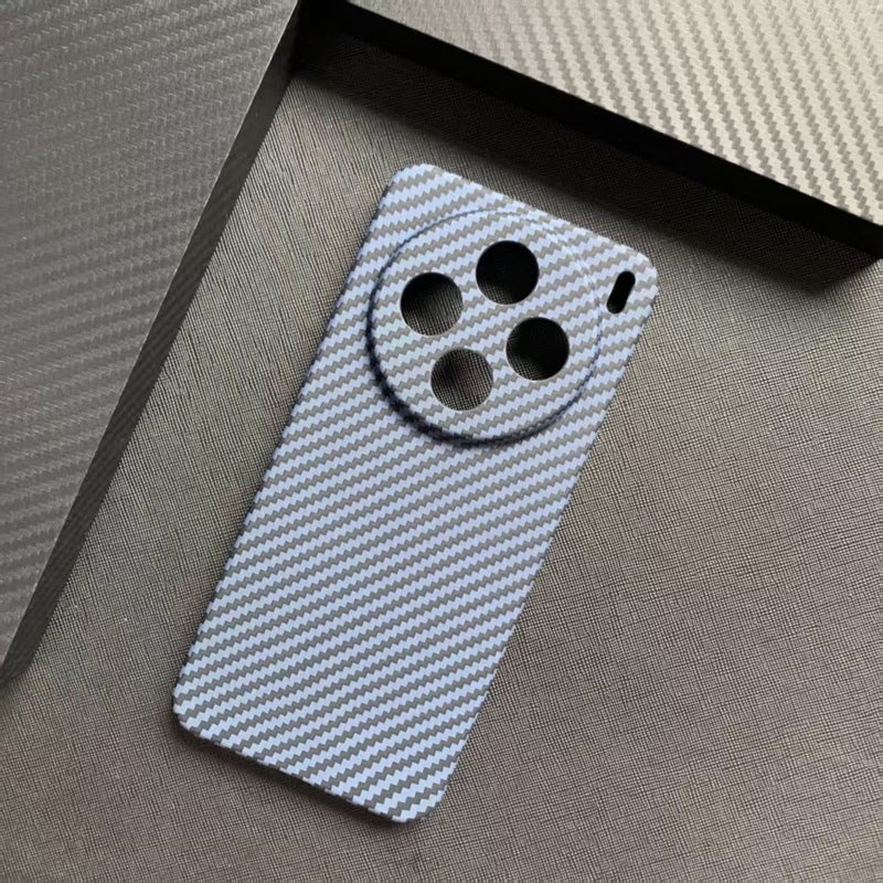 Carbon Fiber Pattern Phone Case for vivo X200 Pro Mini X200S X100 Ultra, Anti-Slip Shockproof Cover - Image 1