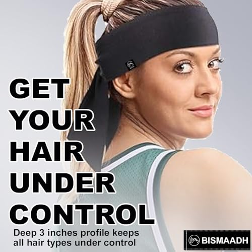Bismaadh Dri-Fit Sweat Wicking Tie Bandana - Unisex Sports, Running, Football Workout Sweat Headband - Pirate Bandana, White - Image 4