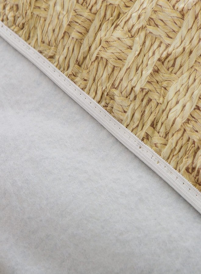 Pioggia مفرش طاولة بيضاوي الشكل من الفينيل من بيوجيا، مزود ببطانة من الفلانيل، مصنوع من قماش مطاطي، مقاوم للماء والزيوت، غطاء طاولة بلاستيكي، مناسب لطاولات بمقاس يصل إلى 48 × 68 بوصة. - Image 5