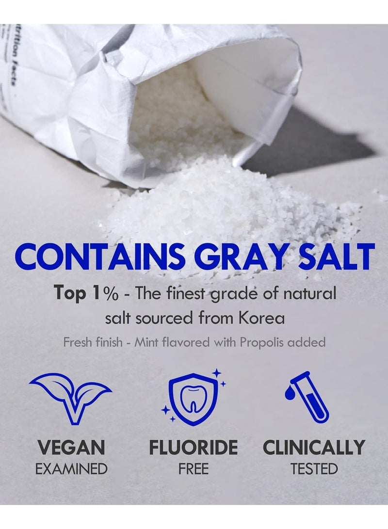 Saltrain Silver Clean Breath Toothpaste – Korean Gray Salt Toothpaste with Antibacterial Silver for Deep Cleaning & Long-Lasting Freshness - Image 5
