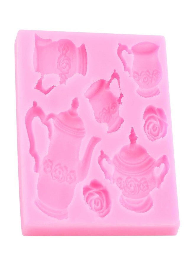RFGHAC Teapot and Teacup Fondant Mold Teapot Silicone Molds for Cake Decorating Cupcake Topper Chocolate Candy Sugar Gum Paste Set Of 2 - Image 5