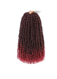 Wodun 12inch Passion Twist Hair 8packs Pre Twisted Passion Twist Crochet Hair For Black Women Pre Looped Curly Crochet Hair Short Passion Twist Synthetic Crochet Hair Extensions 