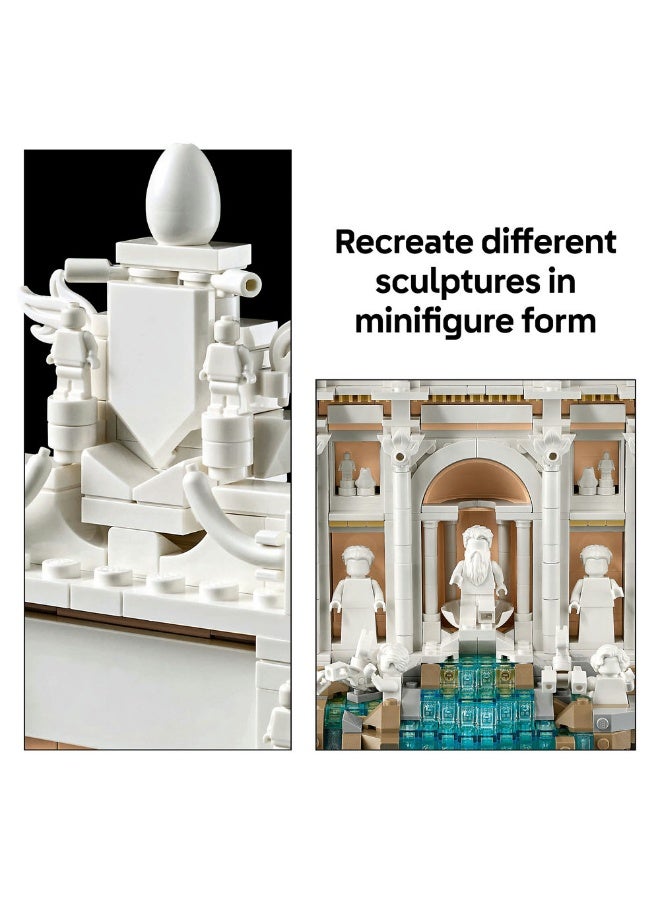 LEGO Architecture Trevi Fountain Model Set for Adults 21062 (Age 18+, 1880 Pieces) - Image 5