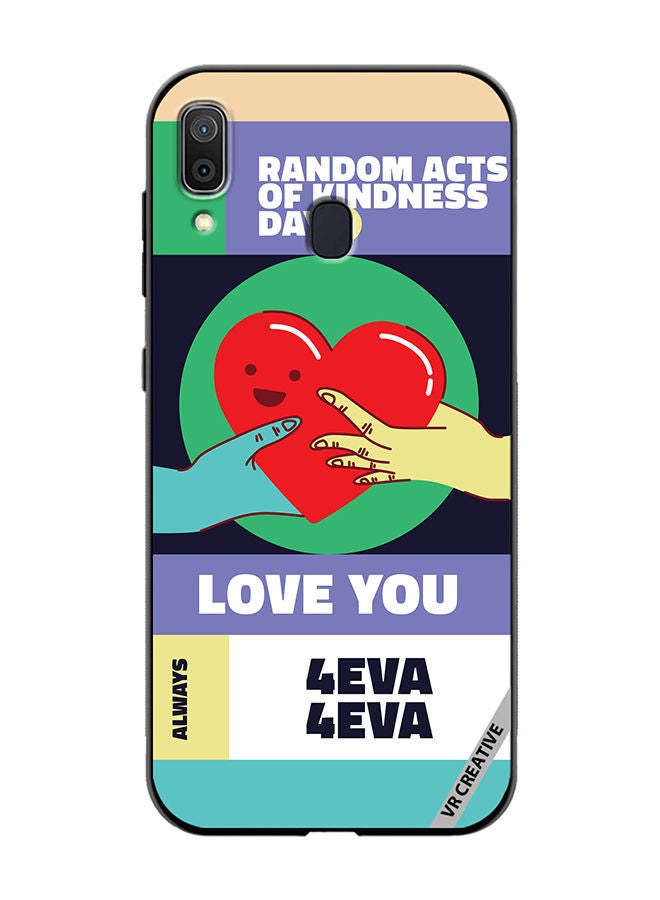 VR CREATIVE Protective Case Cover For Samsung Galaxy A30 Act Of Kindness Design Multicolour - Image 1