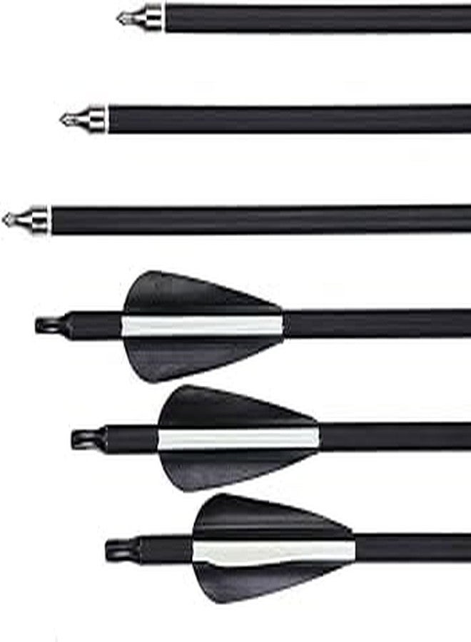 RedOak Archery Arrows for Recurve Bow Target Practice - Pack of 6- Black - 29 Inches - Image 4