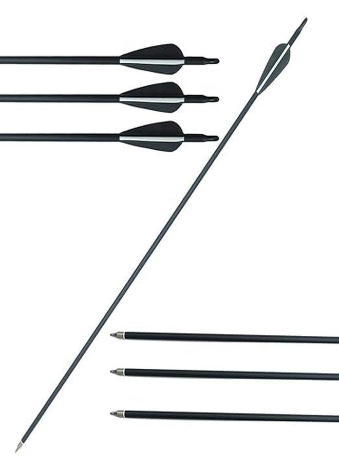 RedOak Archery Arrows for Recurve Bow Target Practice - Pack of 6- Black - 29 Inches - Image 5