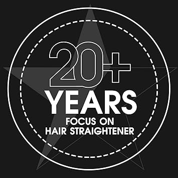 K&K KK Upgrade Pencil Straighteners Mini Straight and Curler Hair Straightener Thin Ceramic Floating Plate Auto Shut Off Flat Iron for Women Short Hair Men Beard 03 Inch Black - Image 2