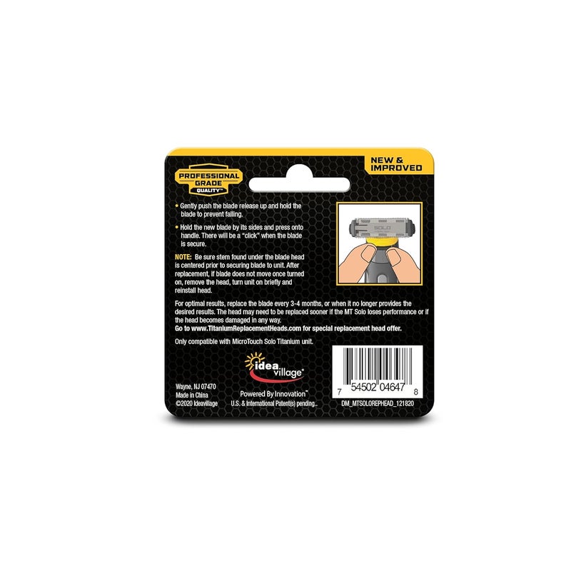 Micro Touch Titanium Solo Replacement Blade Only - Image 4