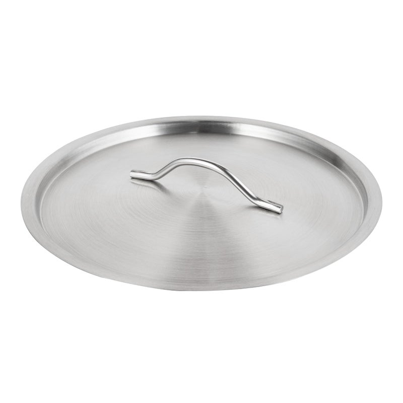 Restaurantware LID ONLY Met Lux Lid For Stock Pot 1 Lid For 21 Quart Stock Pot Stock Pot Sold Separately With Handle Stainless Steel Lid For Cooking Pot With Handle For Home Or Restaurant