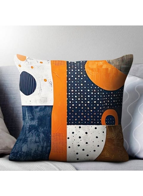 وسائد ديكورية مطبوعة – تصميم أنيق، قماش عالي الجودة، لمسة عصرية لغرفة المعيشة وغرفة النوم 45x45 سم