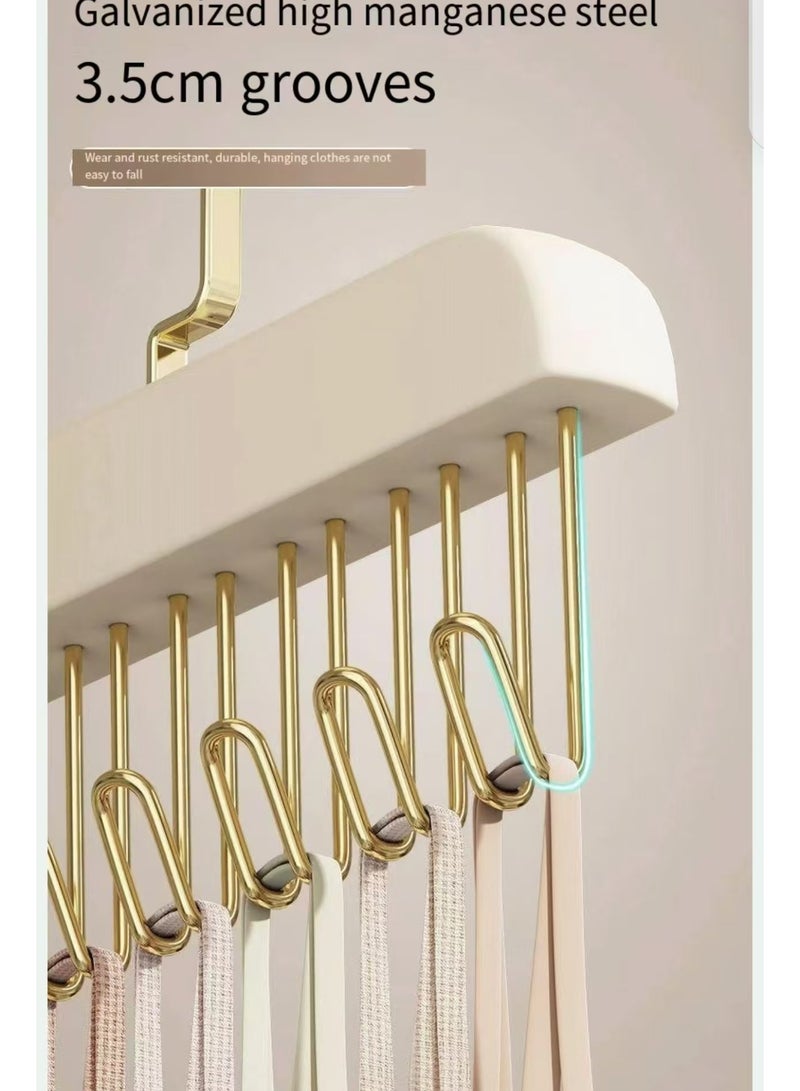 Anti slip multi hook hanger, 360 degree 8-hook space saving hanger, multifunctional anti slip storage hanger, multi hook hanger, tie, scarf, socks - Image 3