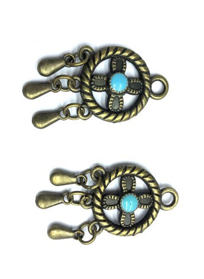 NIBEMINENT 5-Piece Ring Shaped Metal Pendent Set - Image 2
