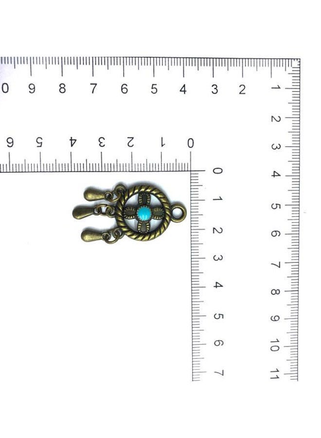 NIBEMINENT 5-Piece Ring Shaped Metal Pendent Set - Image 3