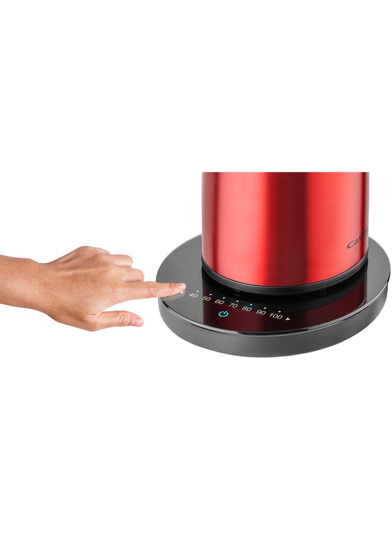 كاتلر Catler Electric Kettle 1.5L, KE 8120 Variable Temperature Vacuum – Stainless Steel Double Wall Thermal Kettle, 40–100°C Touch Control, STRIX Base, Auto Shut-Off, Cool Touch Exterior - Image 4