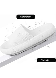 HomarKet Pillow Slippers Soft Shower Slippers for Women and Men Non Slip Quick Drying Shower Slides Bathroom Sandals with Ultra Cushion and Thick Sole  - Image 3