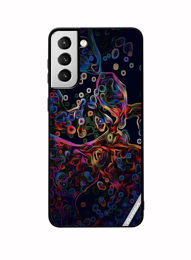 VR CREATIVE Protective Case Cover For Samsung Galaxy S22 5G Abstract Design Multicolour - Image 1